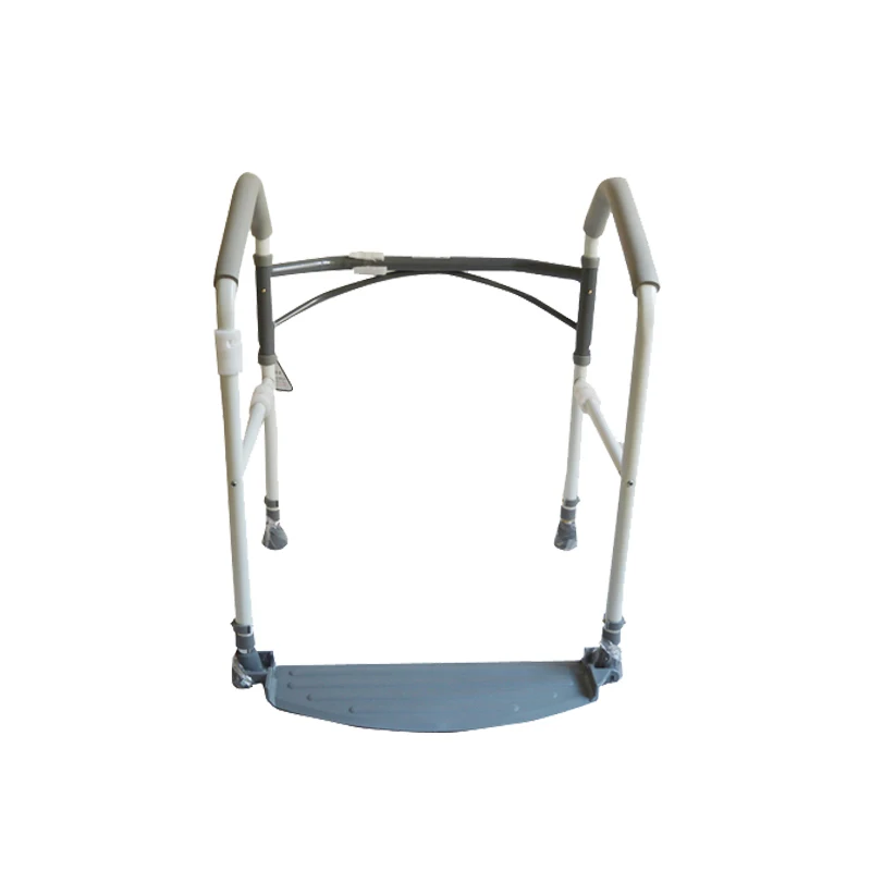 Power-assisted frame toilet armrest frame folding toilet seat for the elderly and pregnant women