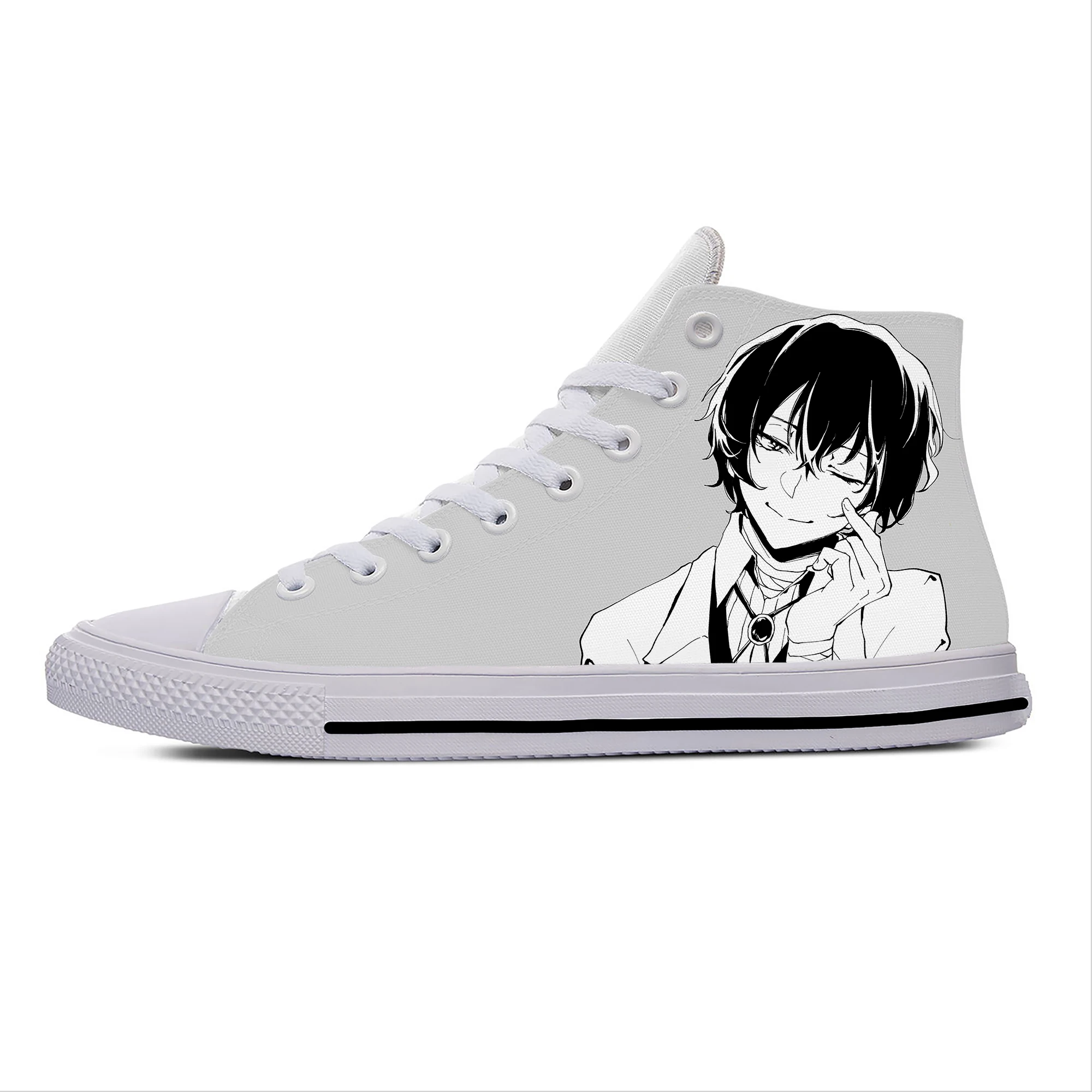 Japońskie Anime Manga Bungo bezpańskie psy Dazai Osamu casualowe wysokie buty deskorolkowe lekkie oddychające buty sportowe męskie/damskie