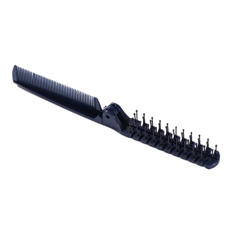 Portable Travel Hair Comb Brush Foldable Massage Hair Comb Anti-stati Chair Comb Random Color 1 Pc