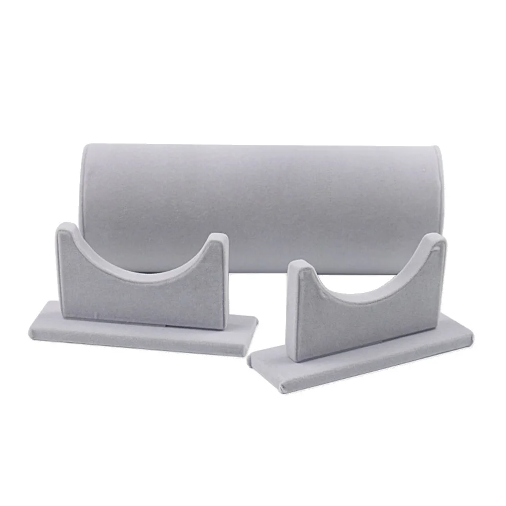 Headband Display Stand Organizer Grey PVC Material Wrapped Surface Durable Practical Compact Hair Bands Hoops Accessories Tidy