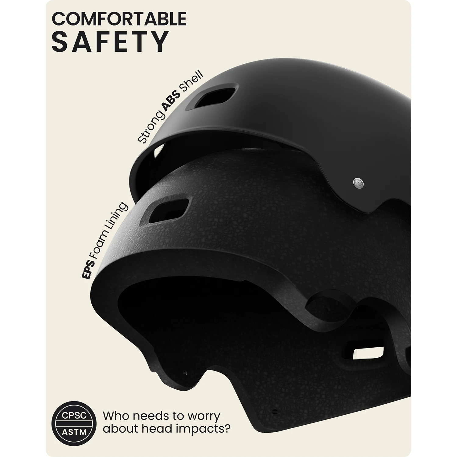 OutdoorMaster Skateboard Cycling Helmet - Two Removable Liners Ventilation Multi