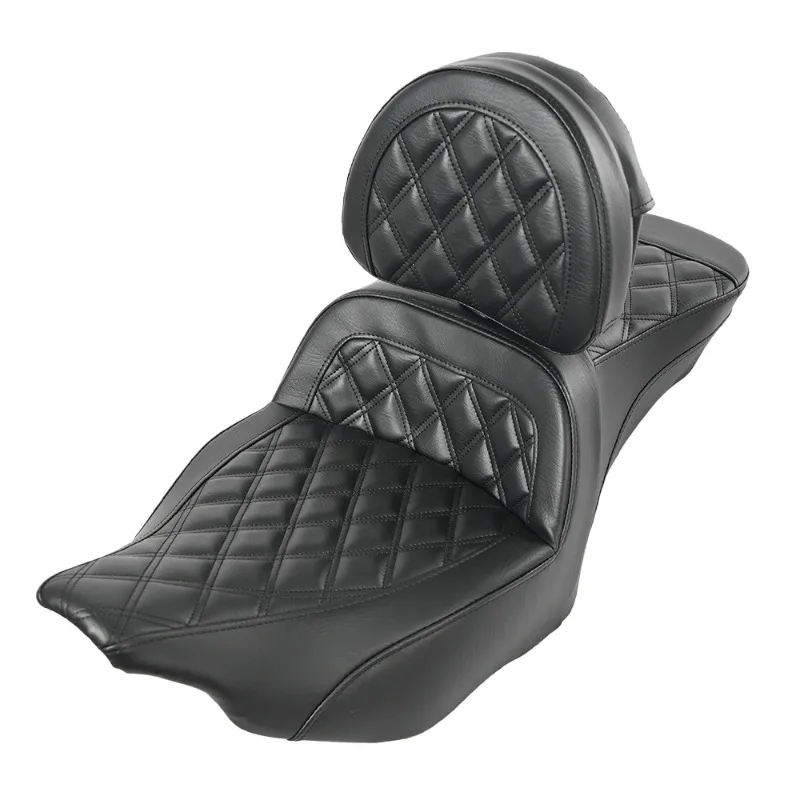 

Luxury FORHarley CVO Road Street Glide Enlarged Sofa Seat PU Leather 2023-2025