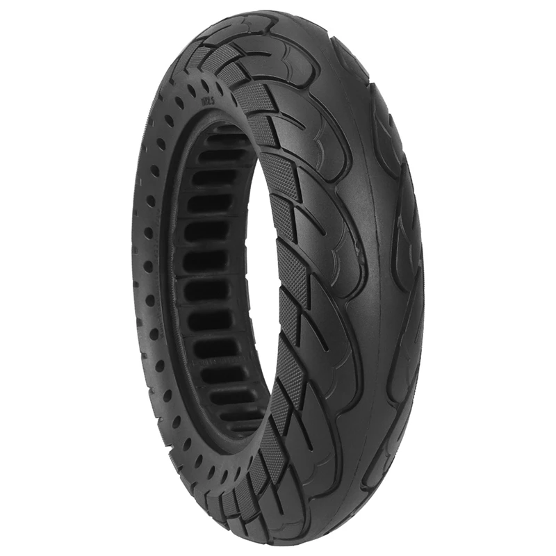 Black 10X2.5 Solid Tire Max G30 G30L Electric Scooter Rubber Shock-Absorbing Explosion-Proof Tire