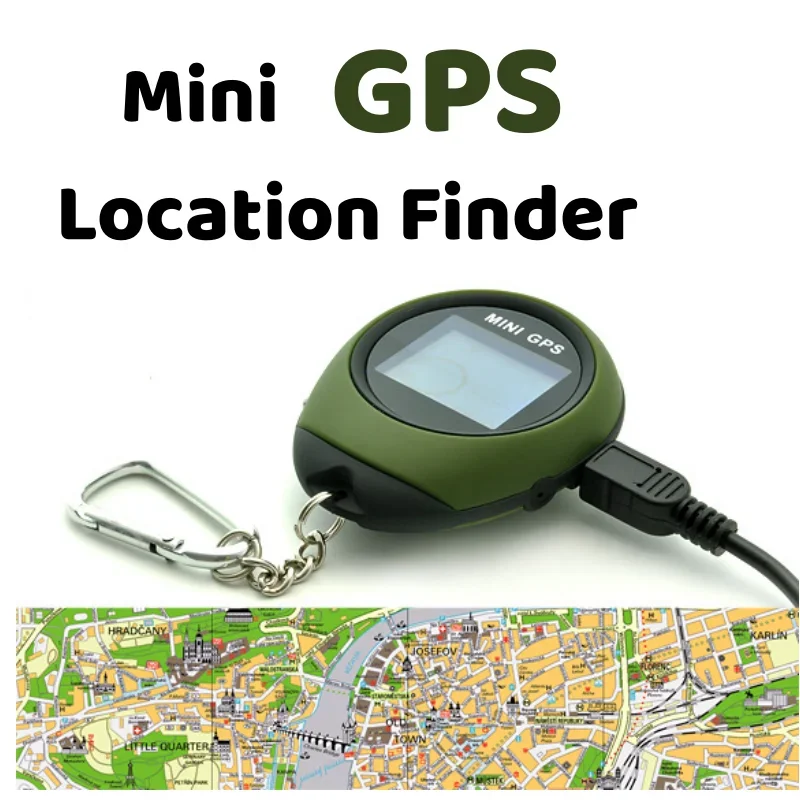 

Rechargeable Mini GPS Tracker Navigation Receiver with Buckle USB For Forest Tourism Hiking Compass Device Locator Recorder Tool