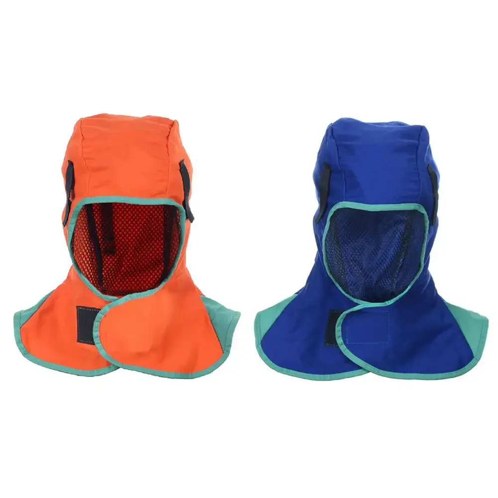 Full Protective Welding Hood Washable Breathable Welding Neck Cover Flame-Retardant Protective Welding Cap for Welder Dust Cap