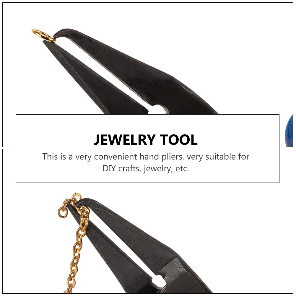 

2Pcs Blue Mini Jewelry Pliers Carbon Steel DIY Craft Hand Tool Beading Repair Accessories Jewelry Pliers DIY Accessories