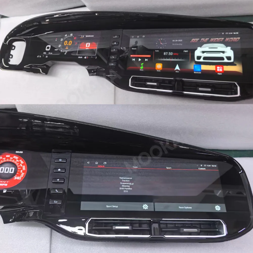 Android 13 Dual 12.3 Inch For Dodge Challenger 2011-2019 Car Radio Stereo Screen Multimedia Player GPS Navigation CarPlay 4G DSP