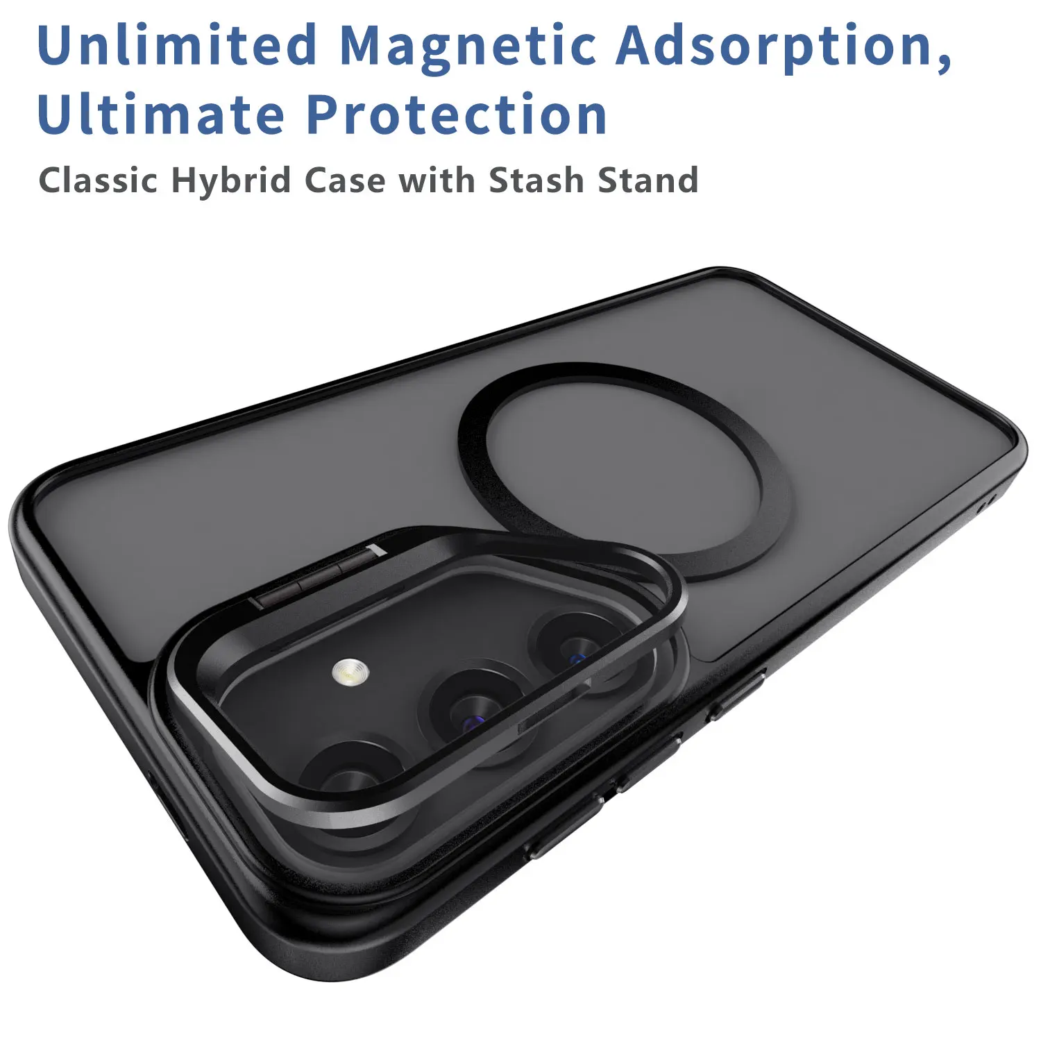 لسامسونج غالاكسي S25/S25 زائد/S25 الترا/S25 حافة عدسة الكاميرا مسنده حامل حافظة مغناطيسية للصدمات غطاء واضح