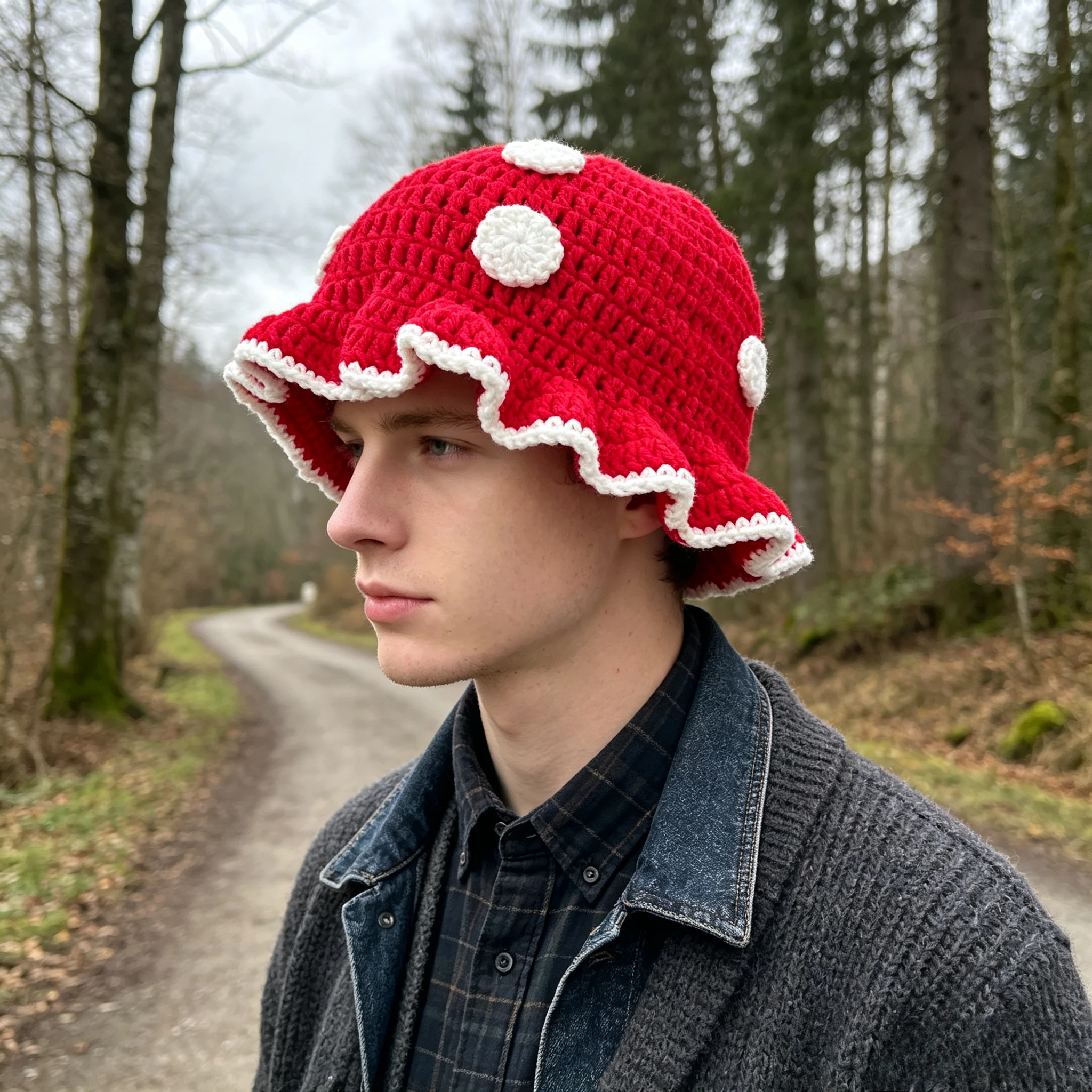 Handgefertigter bunter Pilz-Bu – Beanie Winter Hat Bewertung und Preis