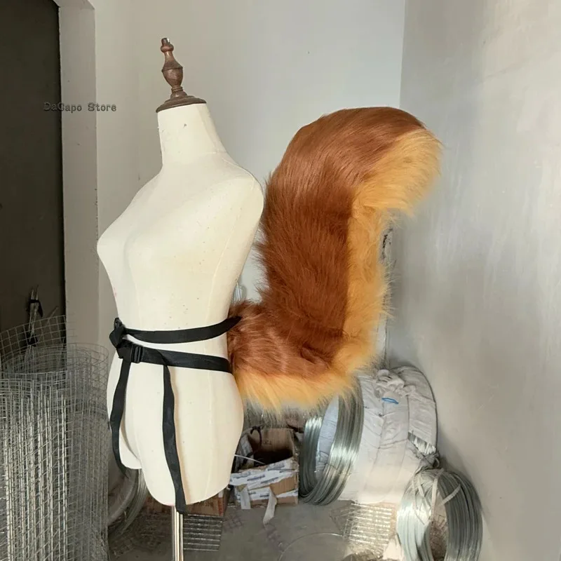 

ff34Mv Rivals Squirrel Girl Cosplay Shoes Tail Ear Doreen Wig Allene Green Anime Game Prop Roleplay Halloween Women Props