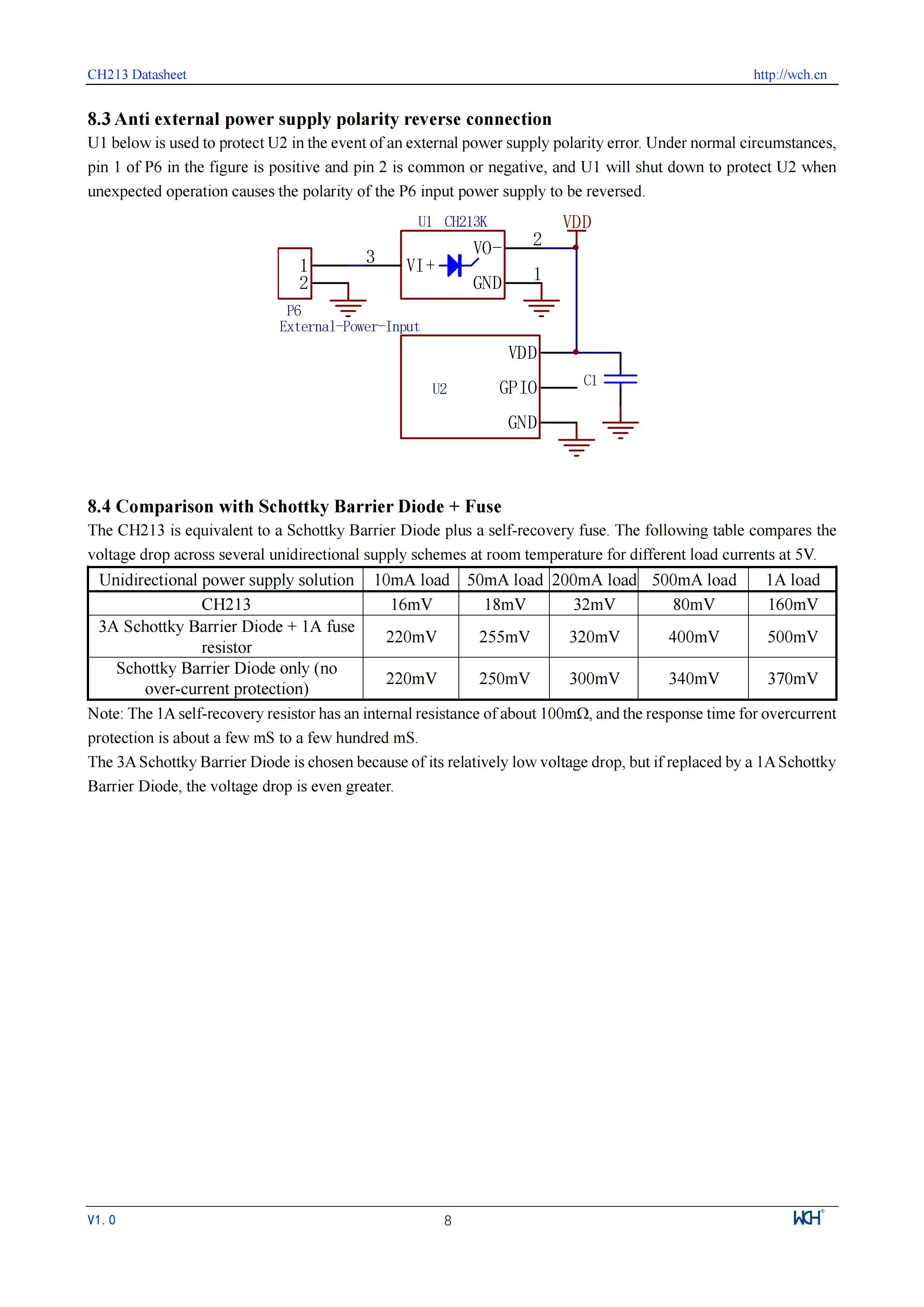 5v 0,5 ein niedriger Spannungs abfall Dioden chip ch213 mit Strom begrenzung funktion 50 teile/los – Detail 8