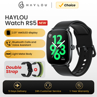 HAYLOU Watch RS5 Smart Watch 2.01'' AMOLED Display Bluetooth Call Voice Assistant Waterproof Sport Activity Fitness Smartwatchs