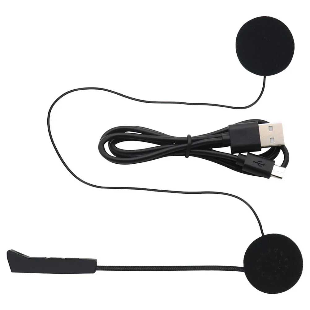 Motorcycle Wireless Headset for with Hook and Design Built-in 5Mm Sponge Charging Light Wide Compatibility for Ski
