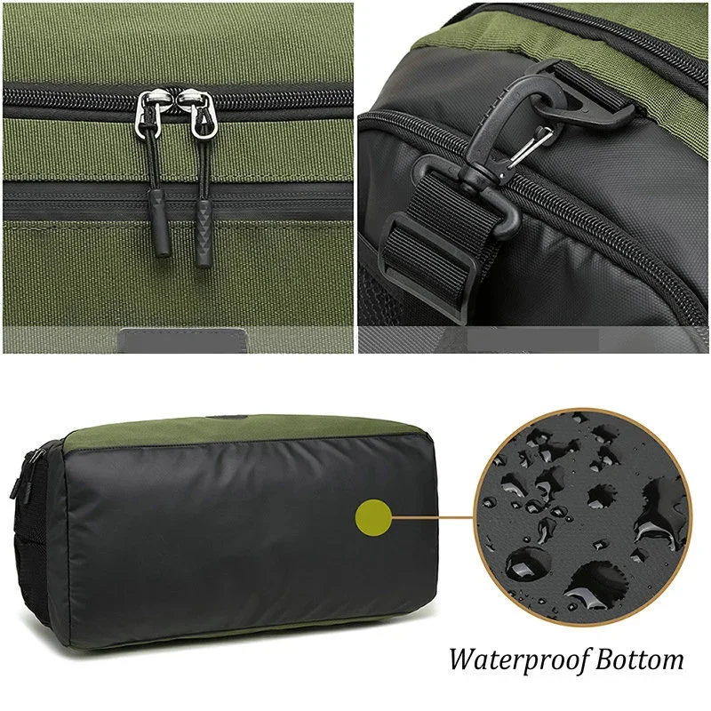 40L Sport Fitness Bag Dry Wet Separation Gym Bags for Men Women Outdoor Hiking Camping Travelling Yoga Fitness Bags