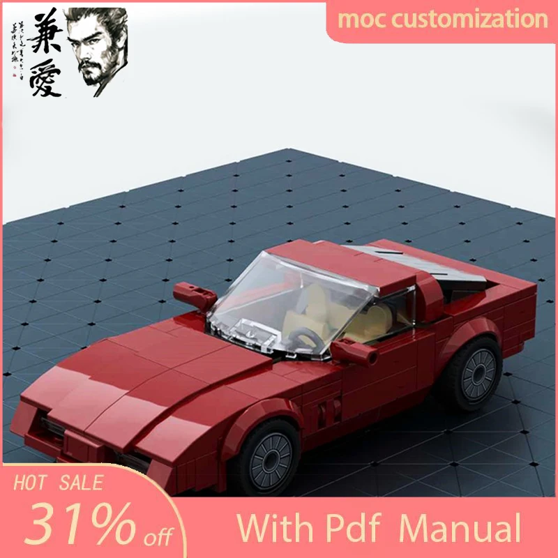 

302pcs MOC Speed Champion Chevrolets Corvetted C4 Supercar Building Blocks Technique Racing Creative Garage Brick Toys Gifts