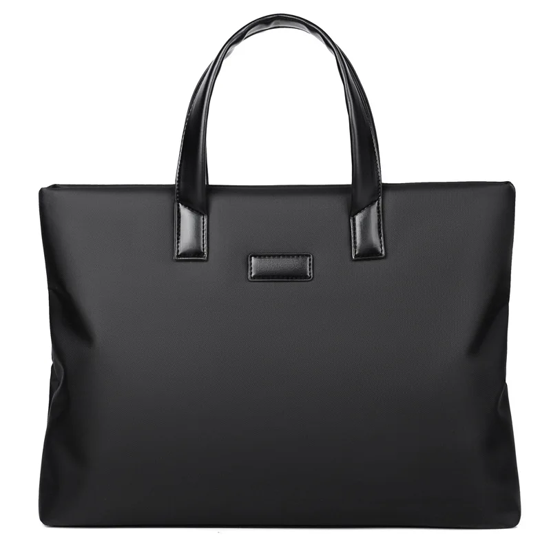 Maletín para hombre, archivador portátil, almacenamiento de computadora, gran capacidad, maletín impermeable para viajes de negocios