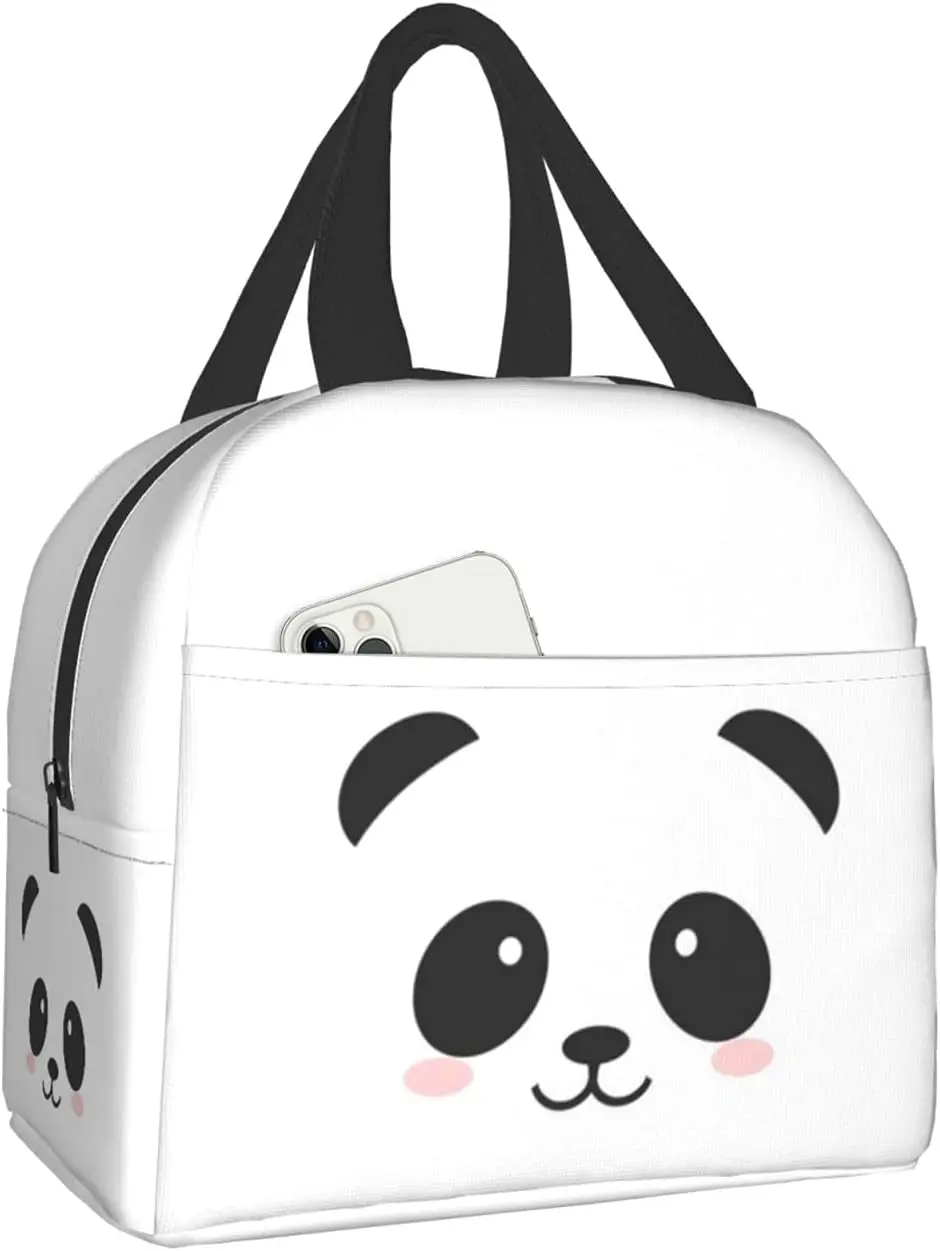 Simpatici gatti astronauti Kawaii Lunch Box Borsa da viaggio Borse da picnic isolate Ritorno a scuola riutilizzabili per uomo donna ragazza ragazzo