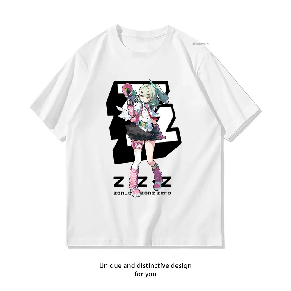 SONA from ZENLESS ZONE ZERO T-shirt Woman Man Summer Cotton Printed T Shirts Player Gamer's Casual Short-sleeved Shirt