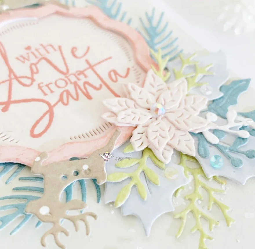 

Mmao Crafts металлические стальные штампы, новый рождественский трафарет с оленем для DIY, бумага для скрапбукинга/фотокарточек, штампы для тиснения