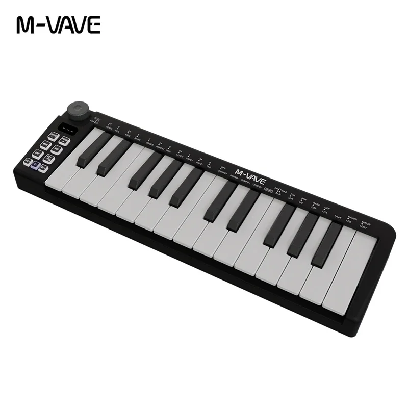 M-vave SMK-25 mini MIDI-instrumenttoetsenbord, 25-speed, ondersteunt draagbare USB draadloze verbinding