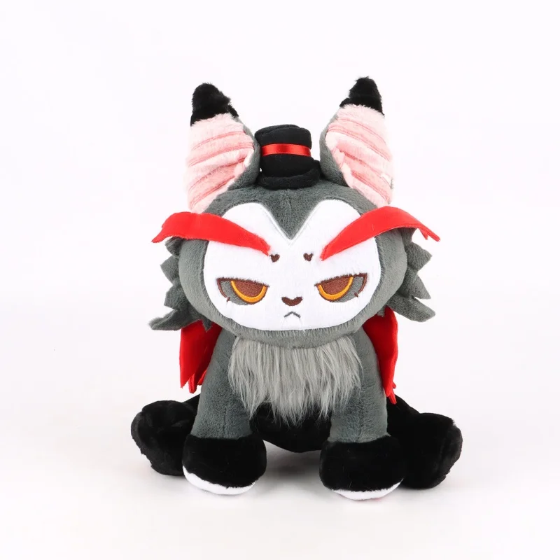 2024 New Hazbin Hotel Husk Meow Plush Dolls Husk Husk Meow Plush Toy Cute Cartoon Plushie Doll Soft Stuffed Anime Periphery Kid Gifts