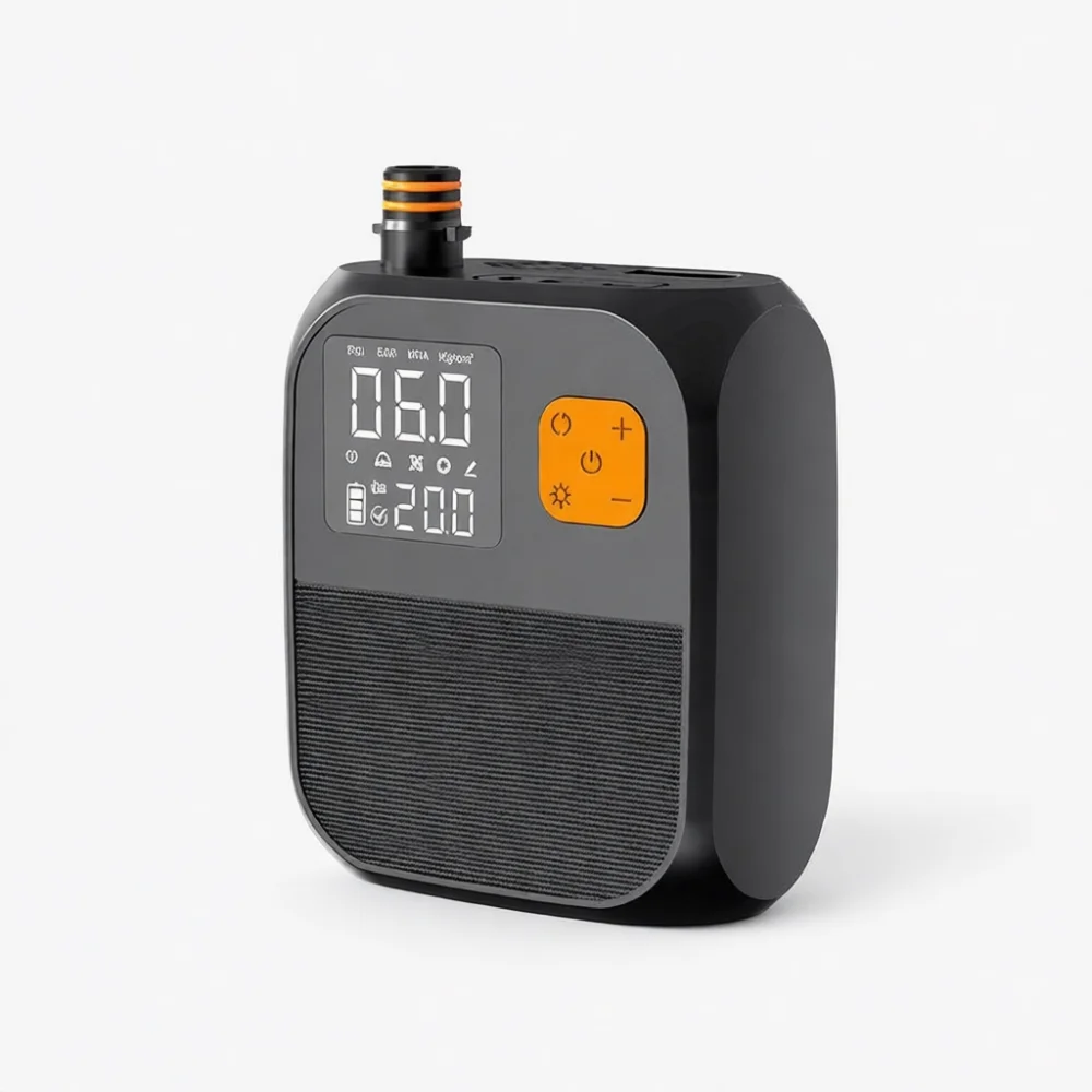 High Power Electric Compressor Car Tire Inflator Portable Wireless Air Pump For Camping Tent Kayak Floating Board Gear