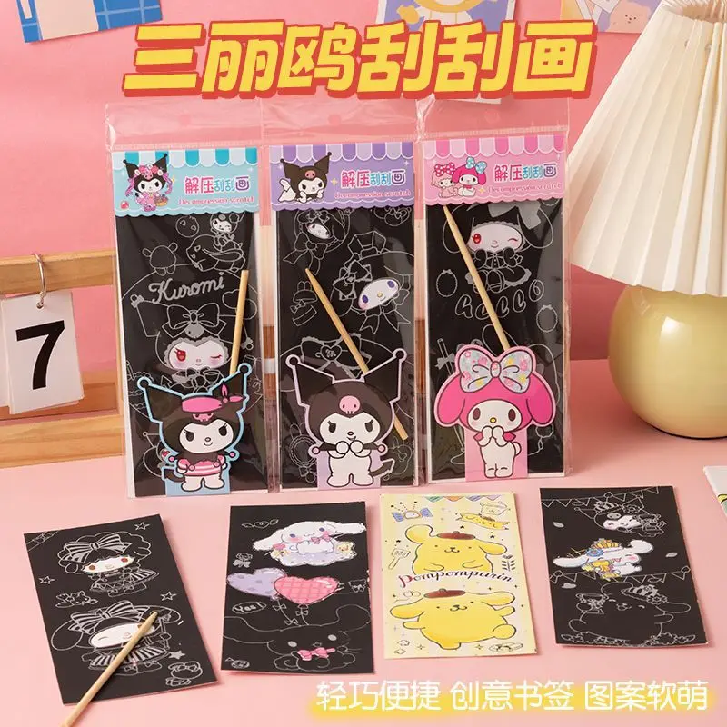 

Sparkly Scratch Art Notepads for Kids - Cute Cat Themed DIY Rainbow Scratch-off Books, Cartoon Doodle Drawing Pads Wholesale