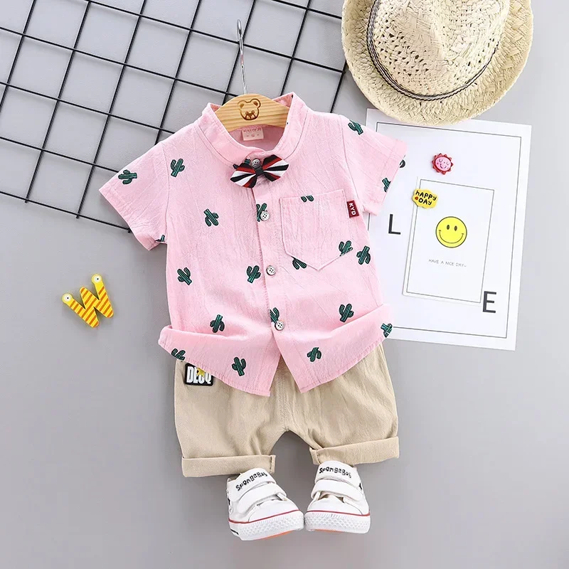 

New Summer Fashion Baby Boys Clothes Suit Children Girls Shirt Shorts 2Pcs/Sets Toddler Casual Sports Costume Kids Tracksuits