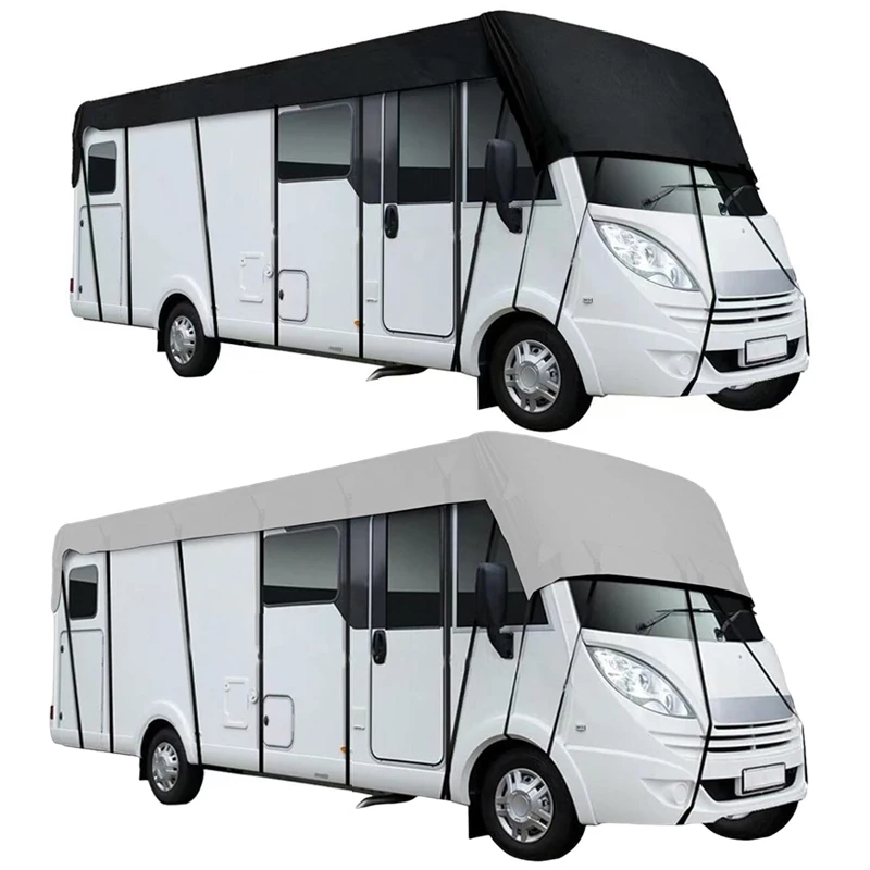 

5*3M 210D Oxford Cloth RV Roof Protective Cover Waterproof Dustproof Sunshade Covers Caravan Motorhome Camper Canopy Cloth