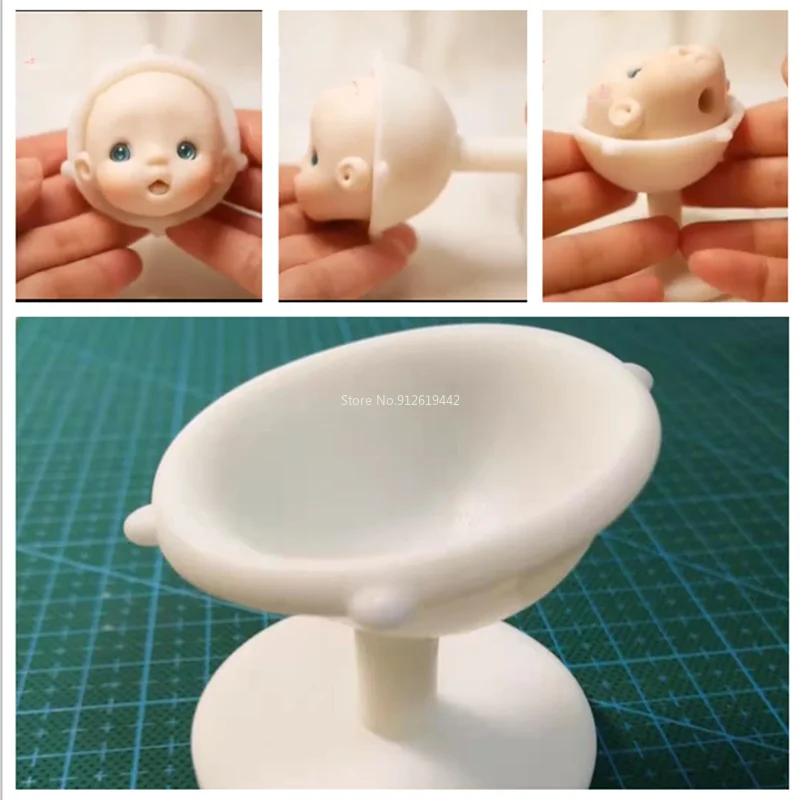 ob11 soft pottery doll head handmade mold doll auxiliary tool tray puppet making tool can be used repeatedly