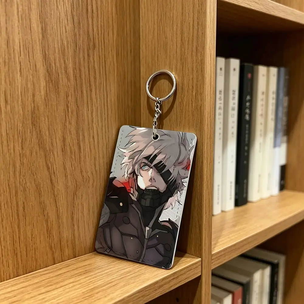 M-Metal Gear Solid R-Raiden Card Holder Keychain Badge Holder Card Pass Hang Rope Lariat Lanyard for Key Rings Accessories Gift view 3