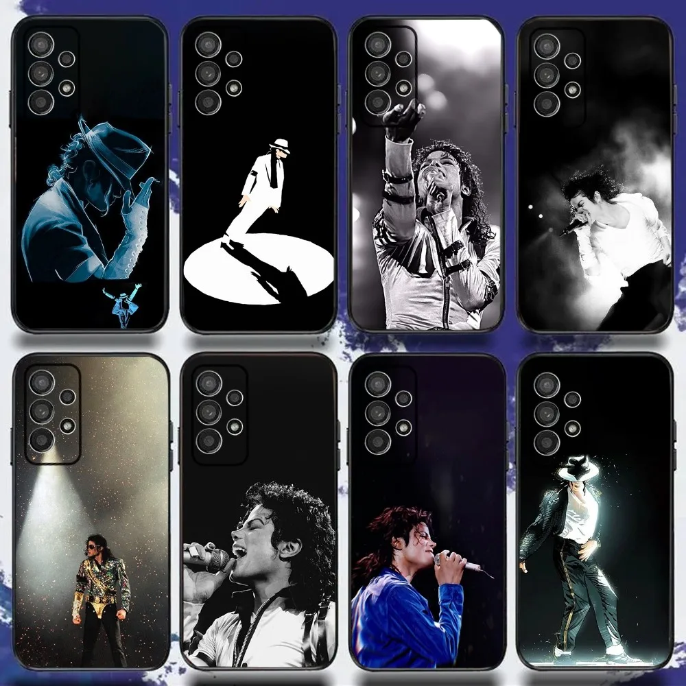 

M-Michael J-Jackson Singer Phone Case For Samsung S24,S21,S22,S23,S30,Ultra,S20,Plus,Fe,Lite,Note,10,9,5G Black Soft Cover