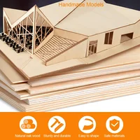 Thickness 1.5/2/3/4/5/6/8/10mm Handmade Basswood Surface Smooth Board Plywood for DIY Building Model Wooden Plane Boat Material 6