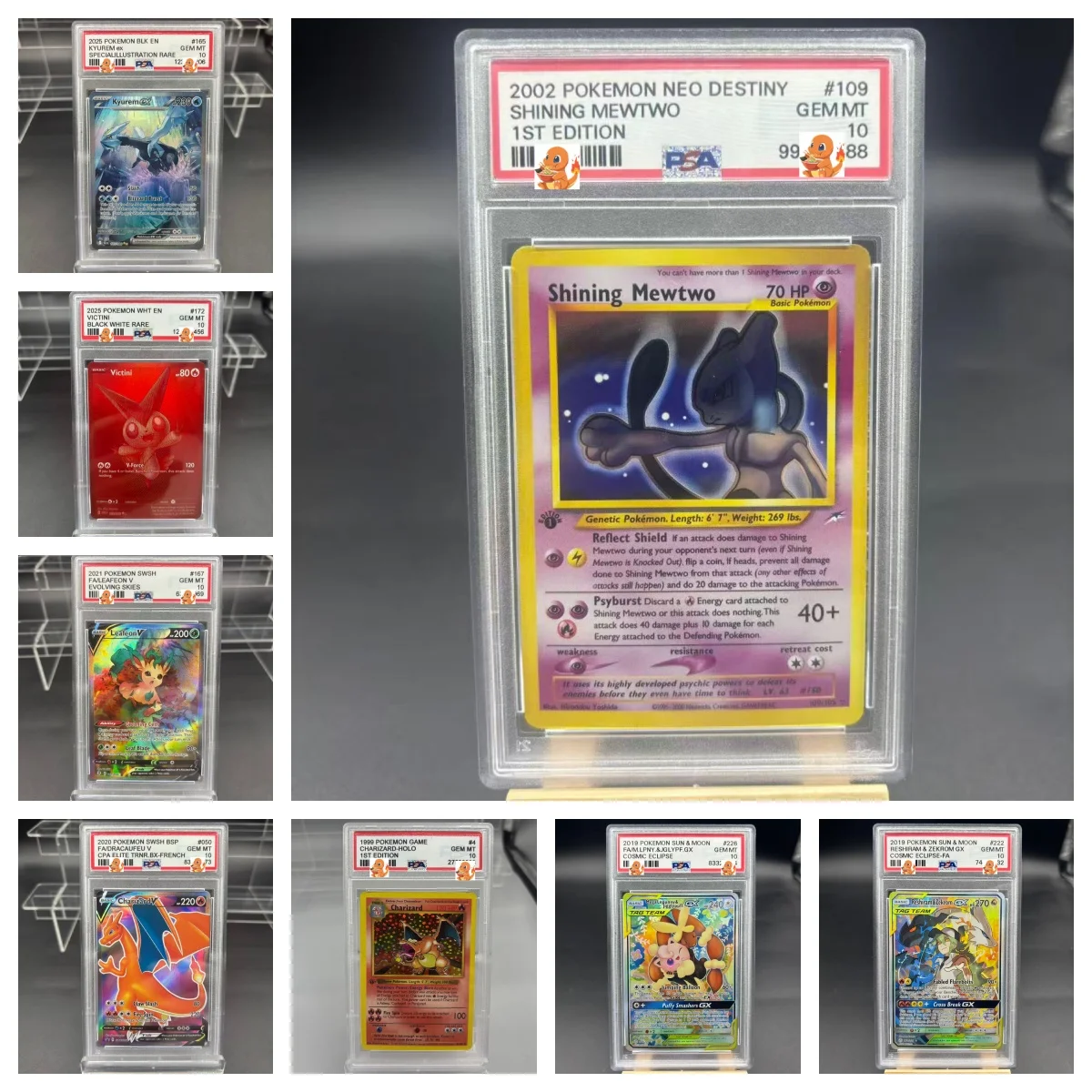 DIY 1개/세트 포켓몬 PTCG PSA 신디나 & 카이틀린 타이란이터 셀프 컨트롤 컬렉션 사인 트레이딩 플래시 카드 애니메이션 만화 선물