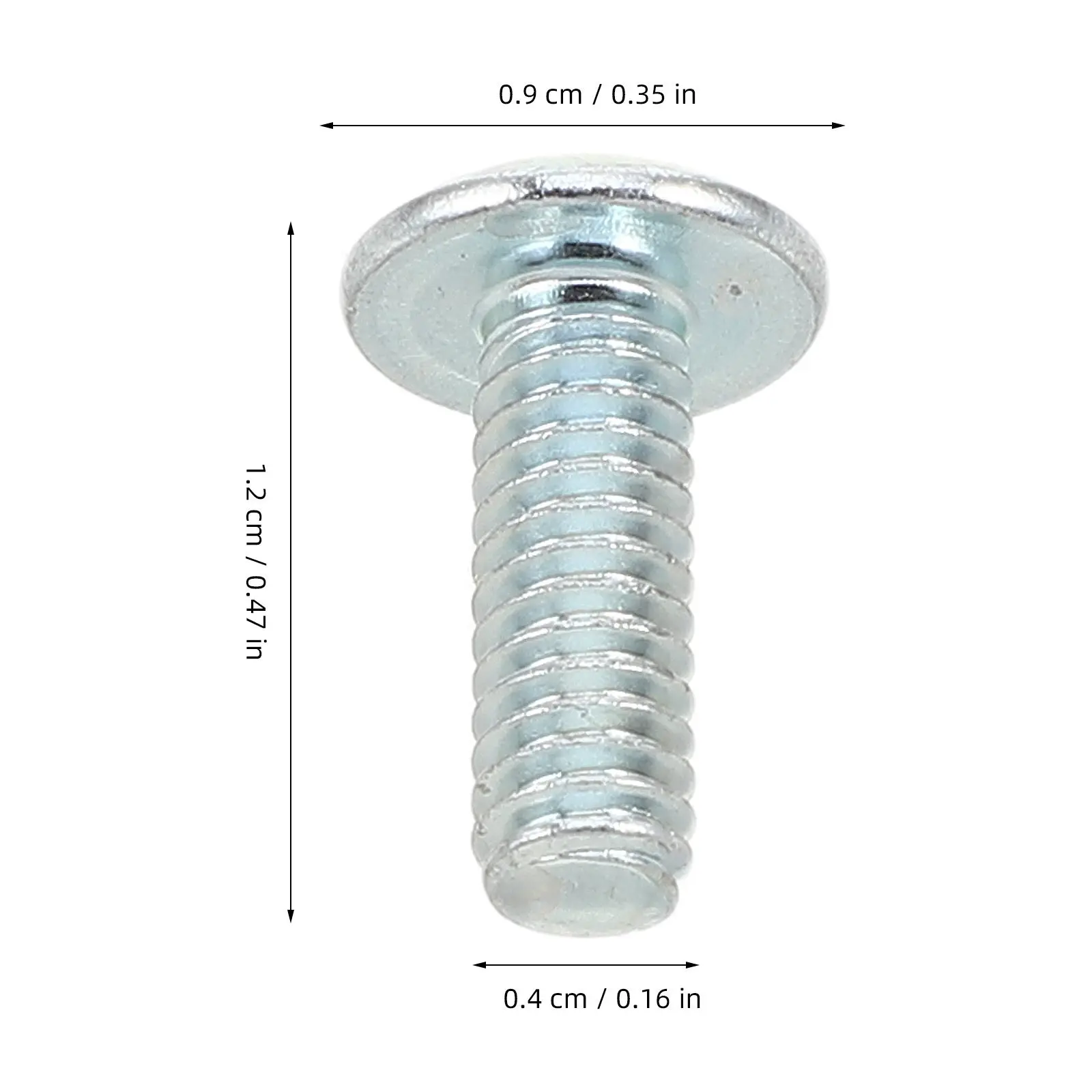 100Pcs Cross Truss Head Screw Flat Wide Head Carbon Steel Machine Screw Cross Recessed Hardware for Furniture Assembly Appliance