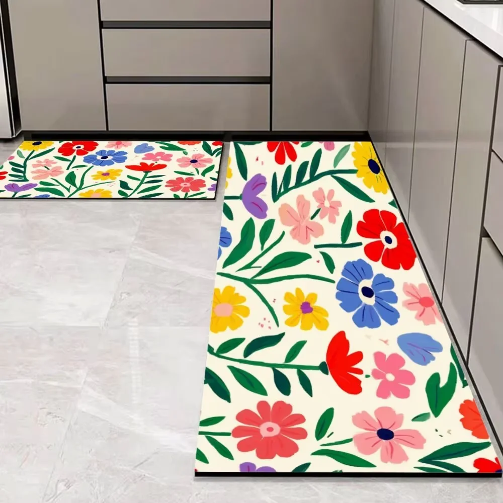 VIKAMA Warm Diatom Mud Mats in Modern Minimalist Style for Kitchen and Bathroom: Fashionably Aesthetic, High - quality for Long