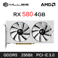 MLLSE Graphics Card AMD RX 580 4GB Placa De Video Gaming GDDR5 256Bit 8Pin PCI-E 3.0 x16 Radeon GPU Computer Game Video Card