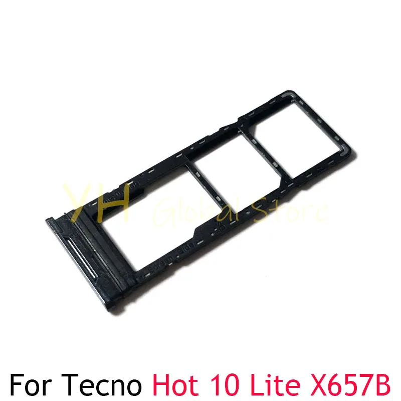 20 piezas para Infinix Hot 10 Lite, X657B, X657 / Smart 5, X657, X657C, ranura para tarjeta Sim, soporte para bandeja, piezas de reparación