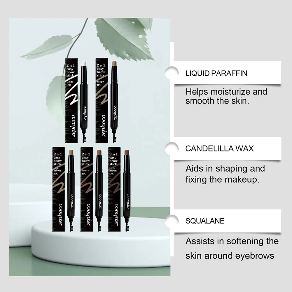 Smooth Pigmented Eyebrow Pencil Daily Use Smoothing, Creamy Texture Glides On Easily. On-the-Go Touch-Ups