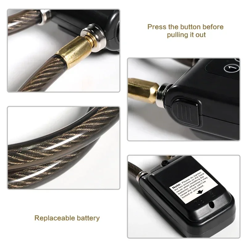 Original brand new！High Quality Four-digit Passwords APP Control Blue Electric Lock Smart Alarm Lock for Bike Scooter