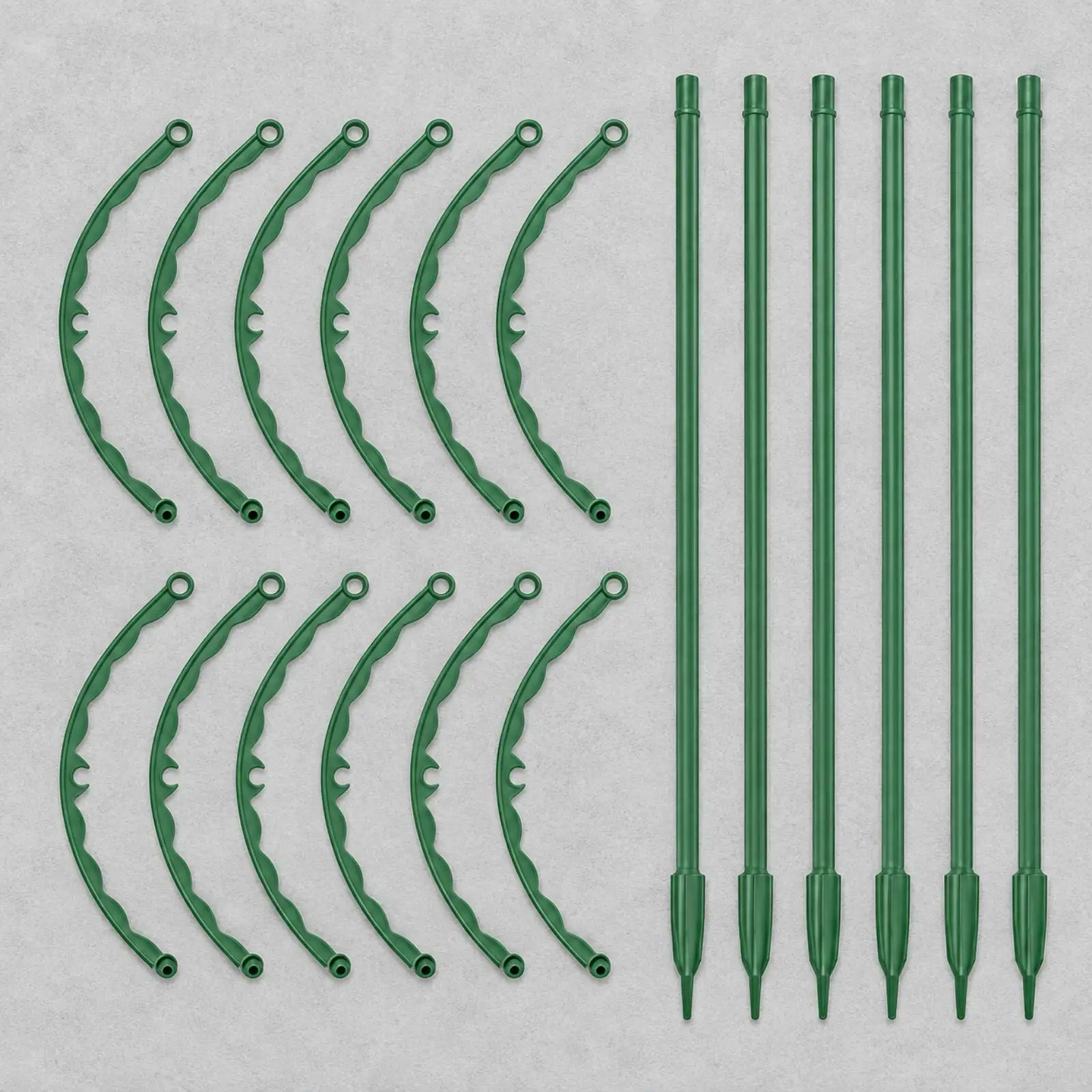6 Pieces Modular Plant Support Piece Easy to Install Plant Support with Pointed