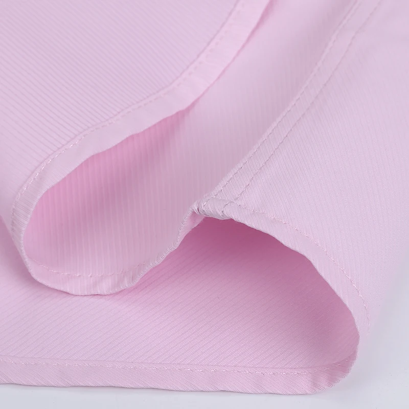 Pink White Blue Twill Men's Formal Shirt Soft Non-iron Classic Slim Casual Shirts Business Office Wedding Banquet Base Dress