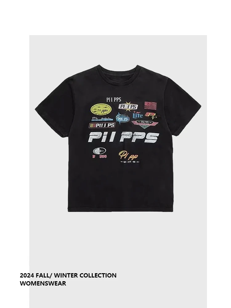 

Женская модная футболка Forever 2 в американском ретро-стиле с принтом, новая летняя коллекция, женская одежда