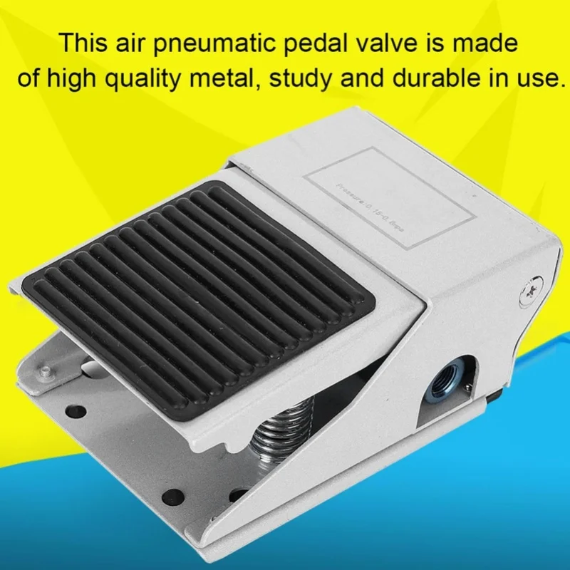 3 Way 2 Position Foot Press Control G1/4 Threaded Air Pneumatic Pedal Valve Switch