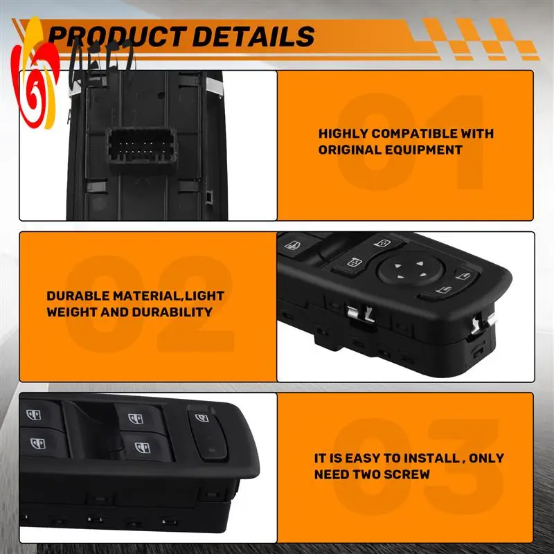 

AEF2-Car Master Power Window Switch 254000015R For Renault Fluence Megane 3 2008-2016 Window Lifter Control Switch LHD