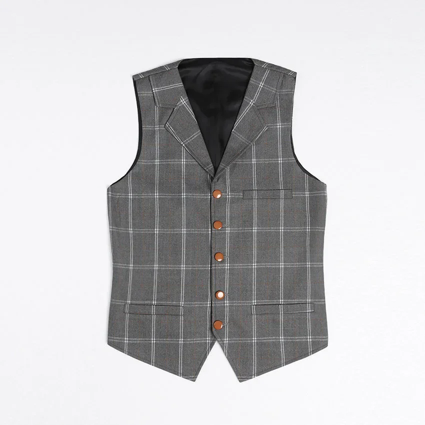 

942New summer men's linen vest thin slim fit