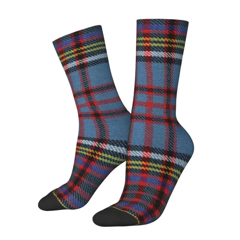 Fashion The Scottish Clan Anderson Tartan Socks Women Men Warm 3D Print Geometric Plaid Sports Football Socks