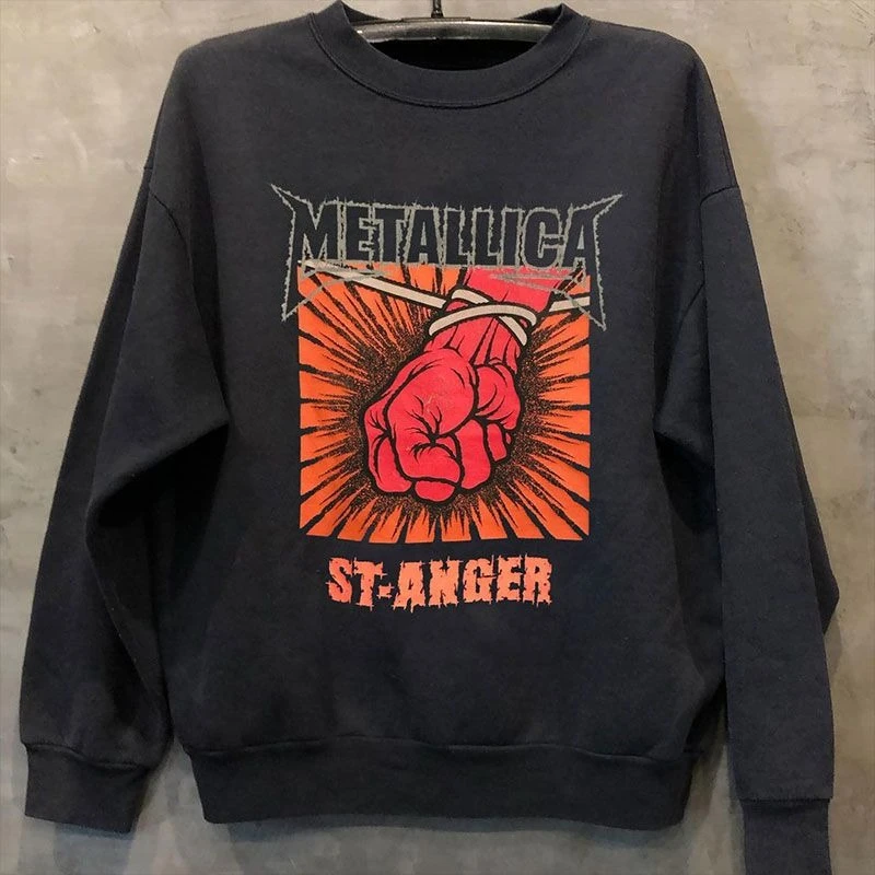 Metallica Rock Band's Vintage europäische und amerikanische Hoodies Heavy Metal Langarmjacken für Männer und Frauen sind in Vogue