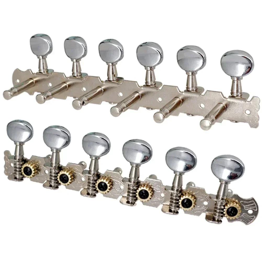 12-String Acoustic Guitar Tuning Pegs Tuners 6L 6R Metal Machine Heads String Tuning Pegs Guitar Musical Instrument Accessories