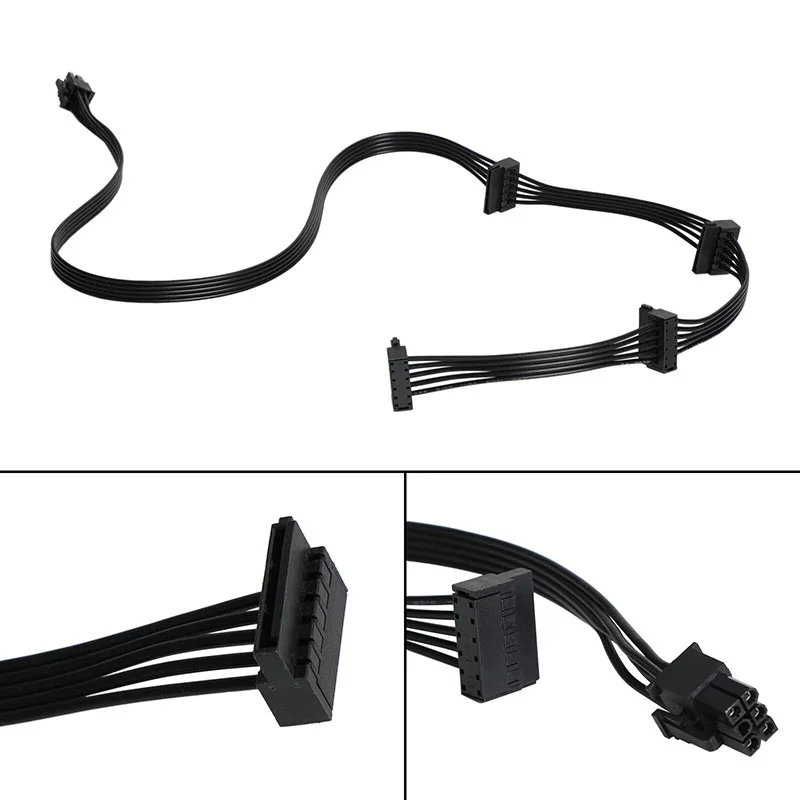 35/45/65cm Mini 4 Pin to One/Two/Three SATA Power Supply Cable For Lenovo Main Board Interface SATA SSD Cable Power Supply Cable